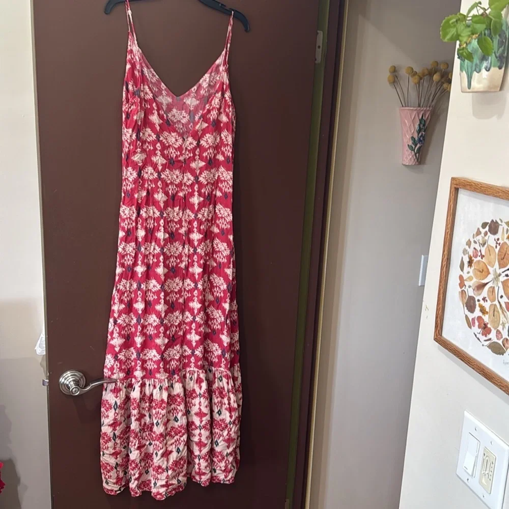 ViX Paula Hermanny Midi Spaghetti Strap Rayon Dress